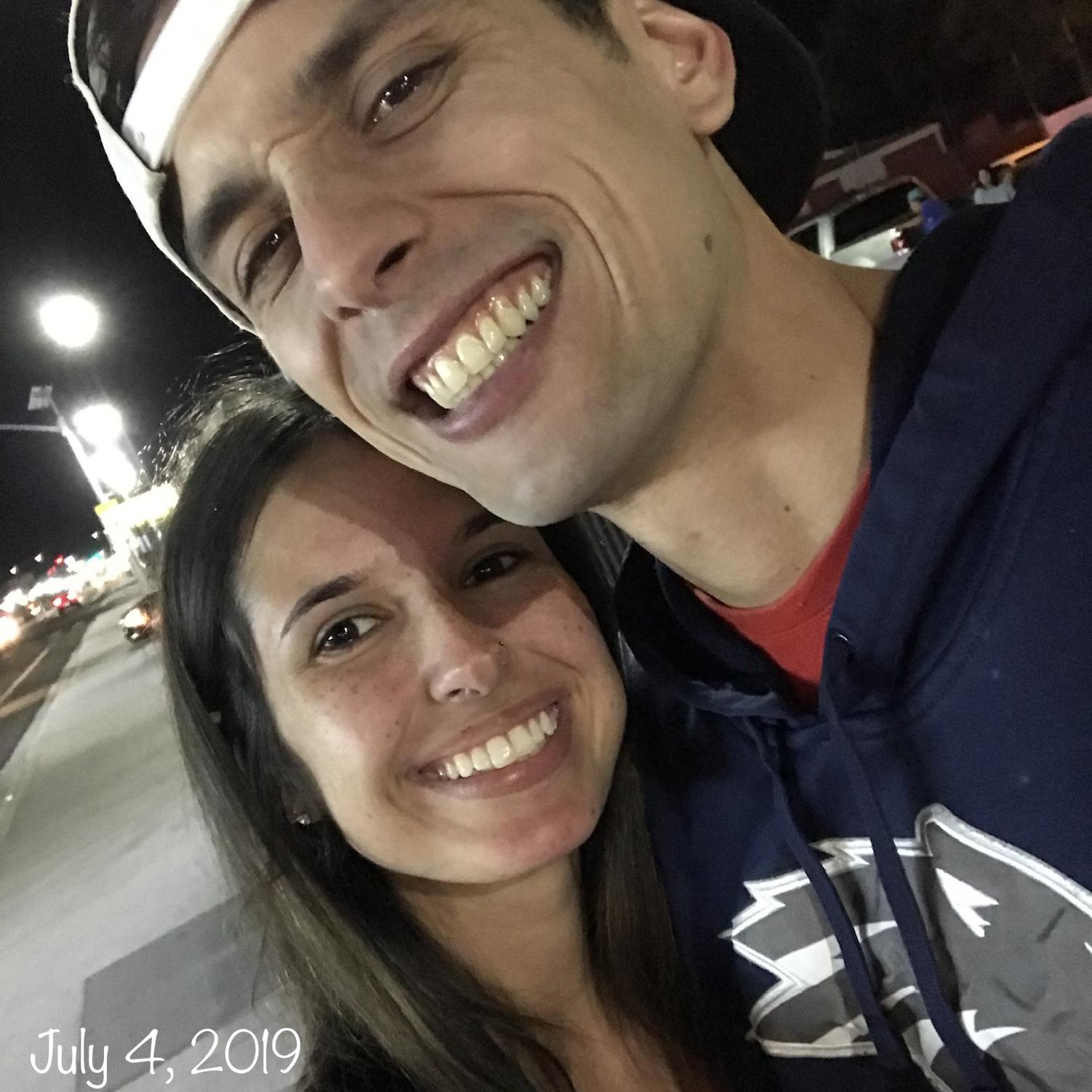 Our first photo together ♥- July 4, 2019