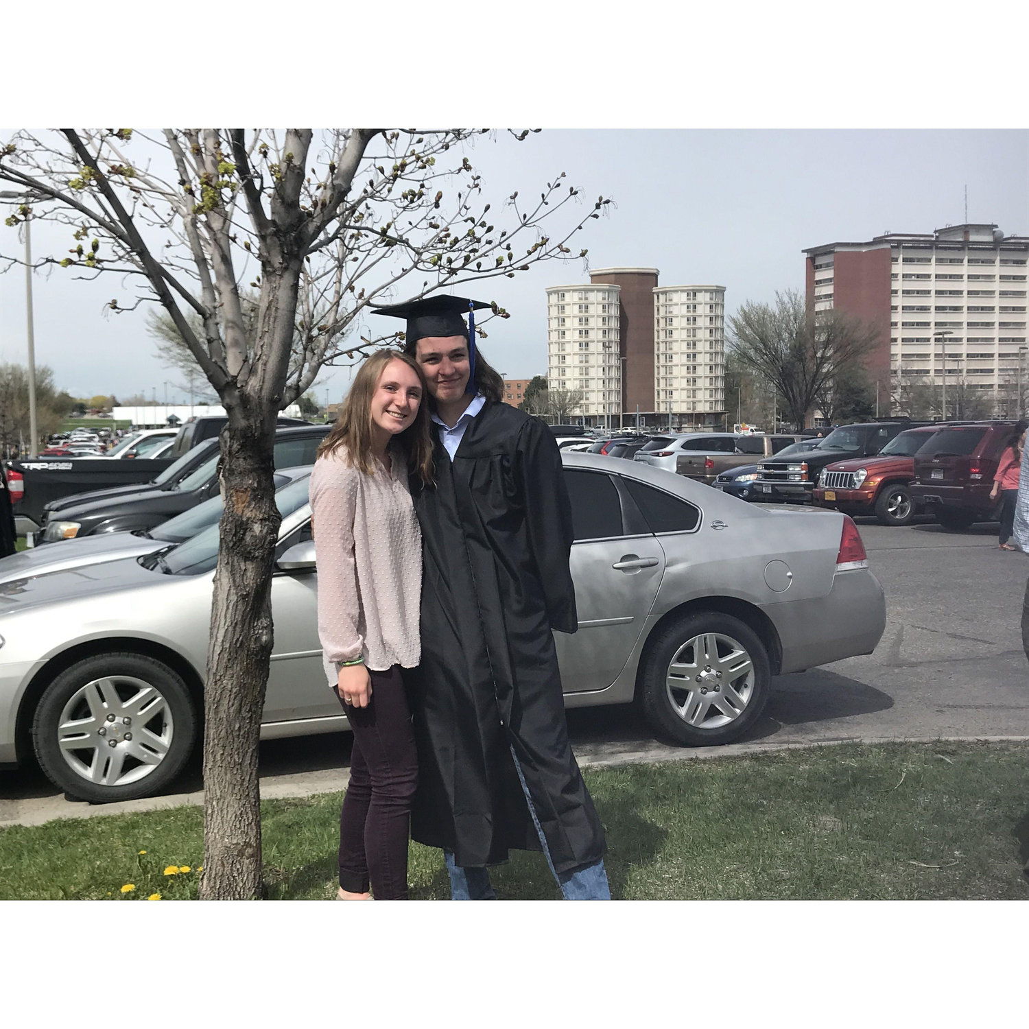 Jake’s graduation from Montana State, where they first met.