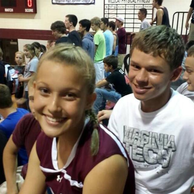 First photo ever taken of us together!! - 2014