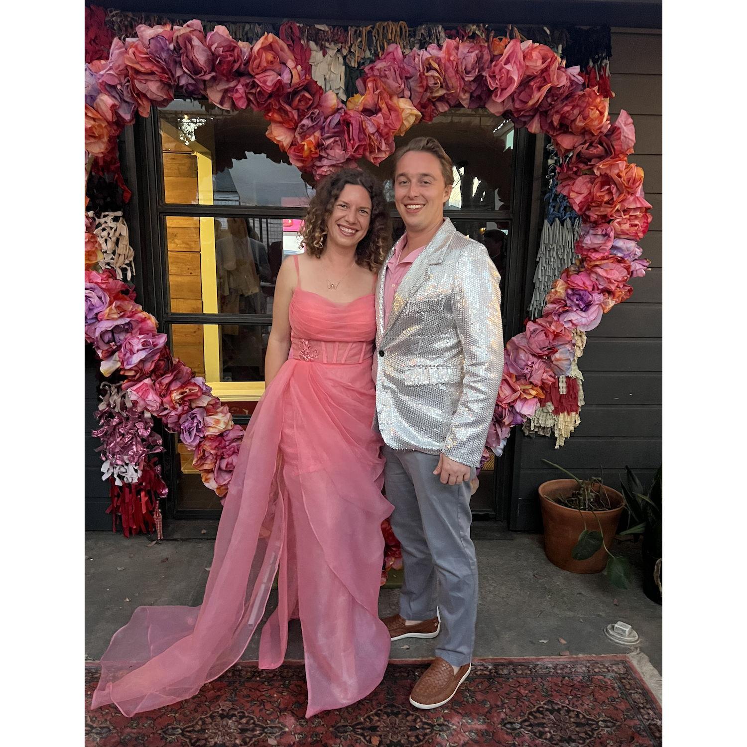 Margaret and Wick's wedding (the theme was Upstage the Bride!)