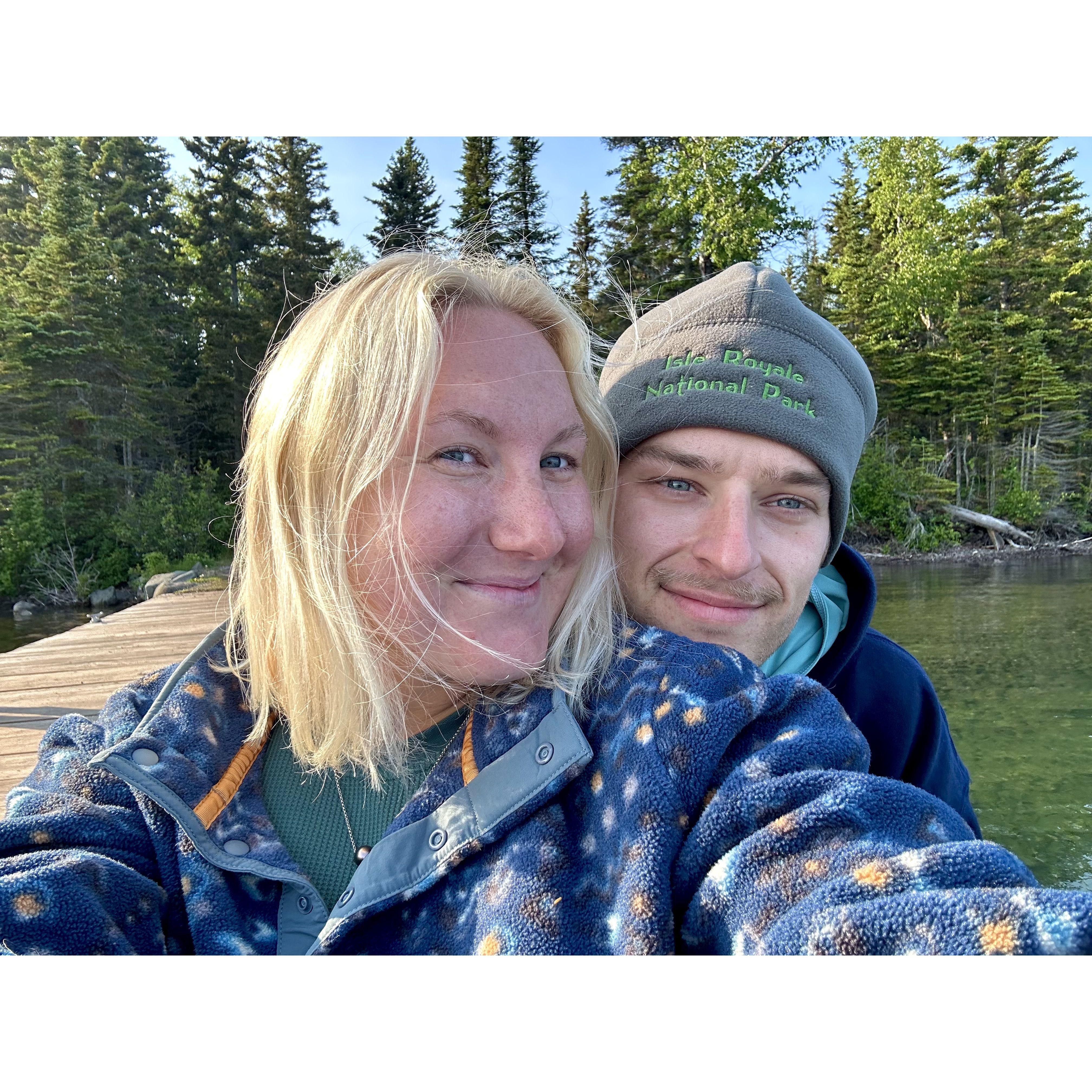 Isle Royale National Park backpacking trip.