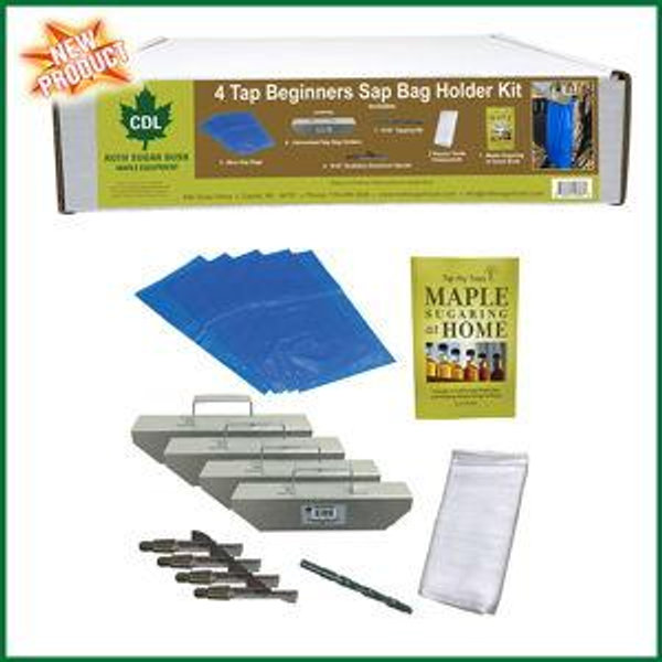 4 Tap Beginners Sap Bag Holder Kit