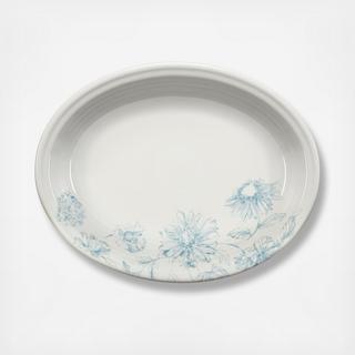 Botanical Floral Medium Oval Serving Platter