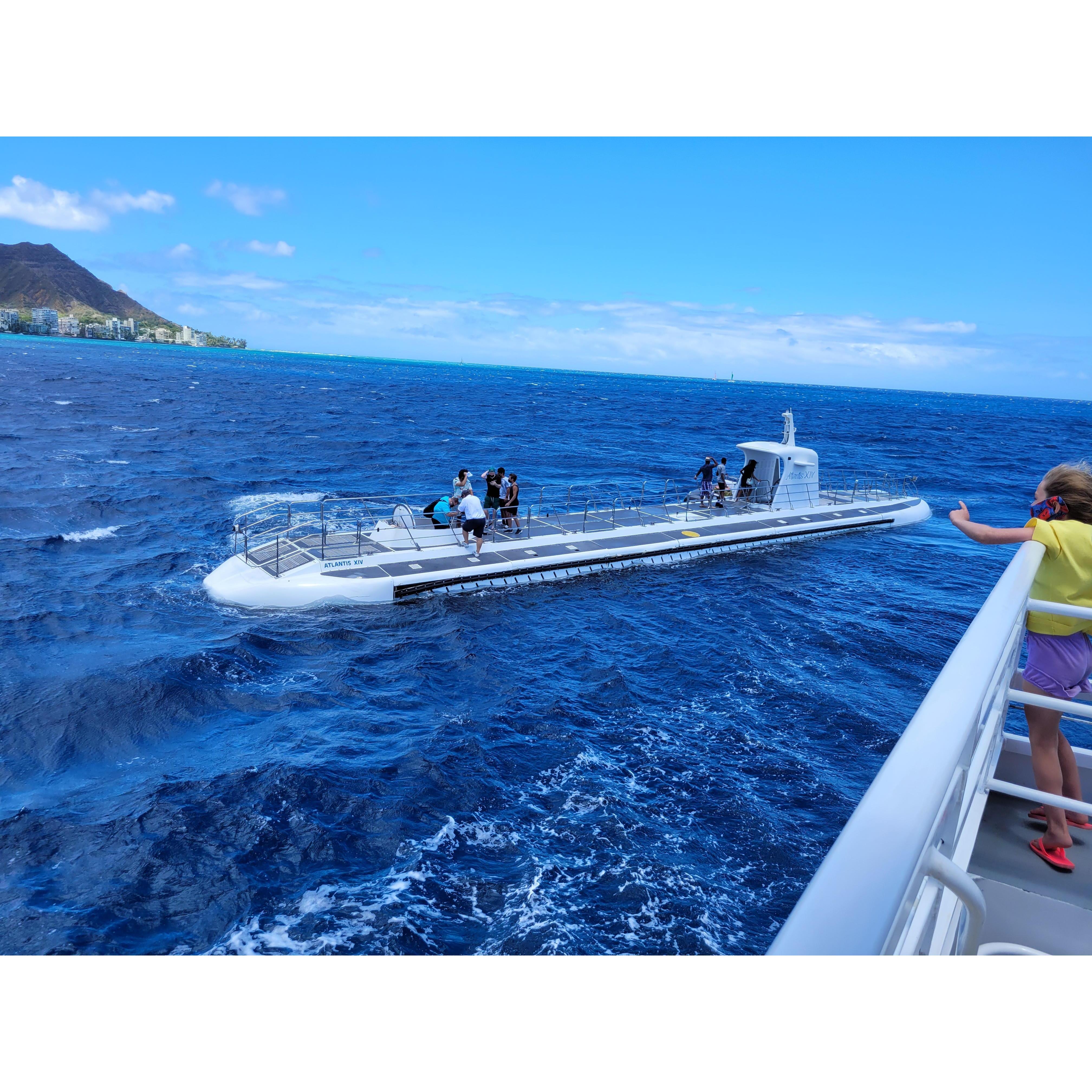 Atlantis submarine ride!  It goes down 100 ft ...