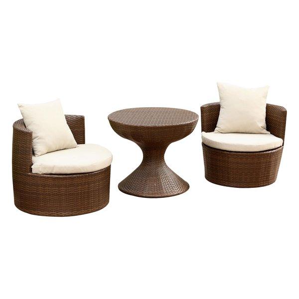 Battista 3 Piece Seating Group with Cushions
