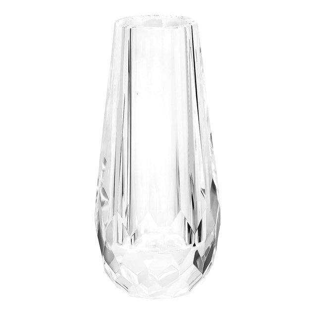 Kitcom Flower/Bud Crystal Vase Decorative Vases for Home or Wedding, Outline Dimensions W3.1''xH7'', Clear with Gift Box