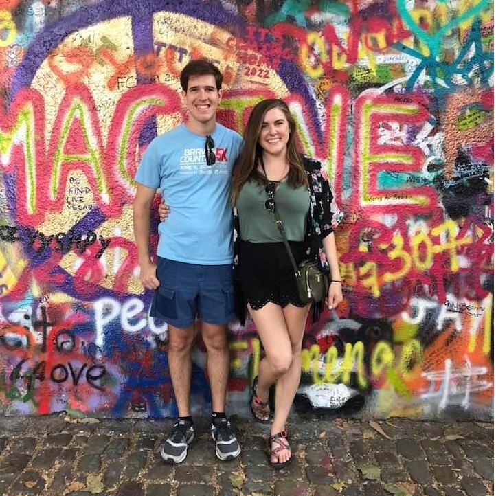 When we visited John Lennon Wall in Prague, Czech Republic!