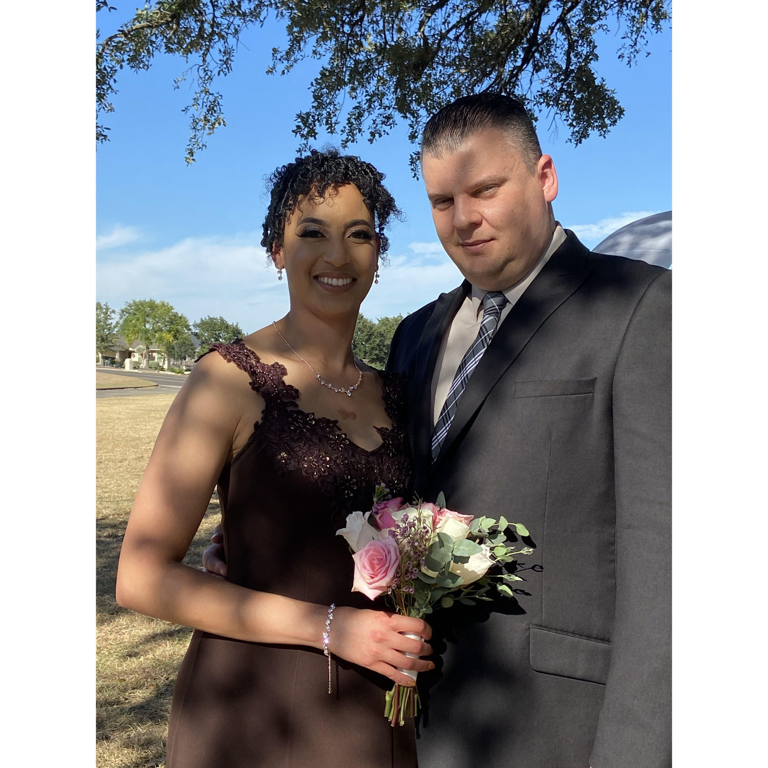 Latrise and Monroe Page's Wedding in Lago Vista of September 2021.