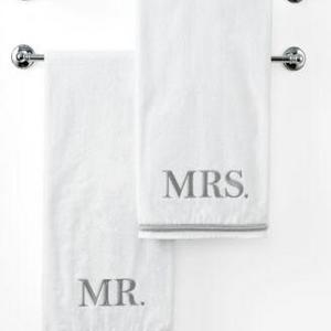 Avanti Bath Towels, Mr. & Mrs. 27" x 50" Bath Towel