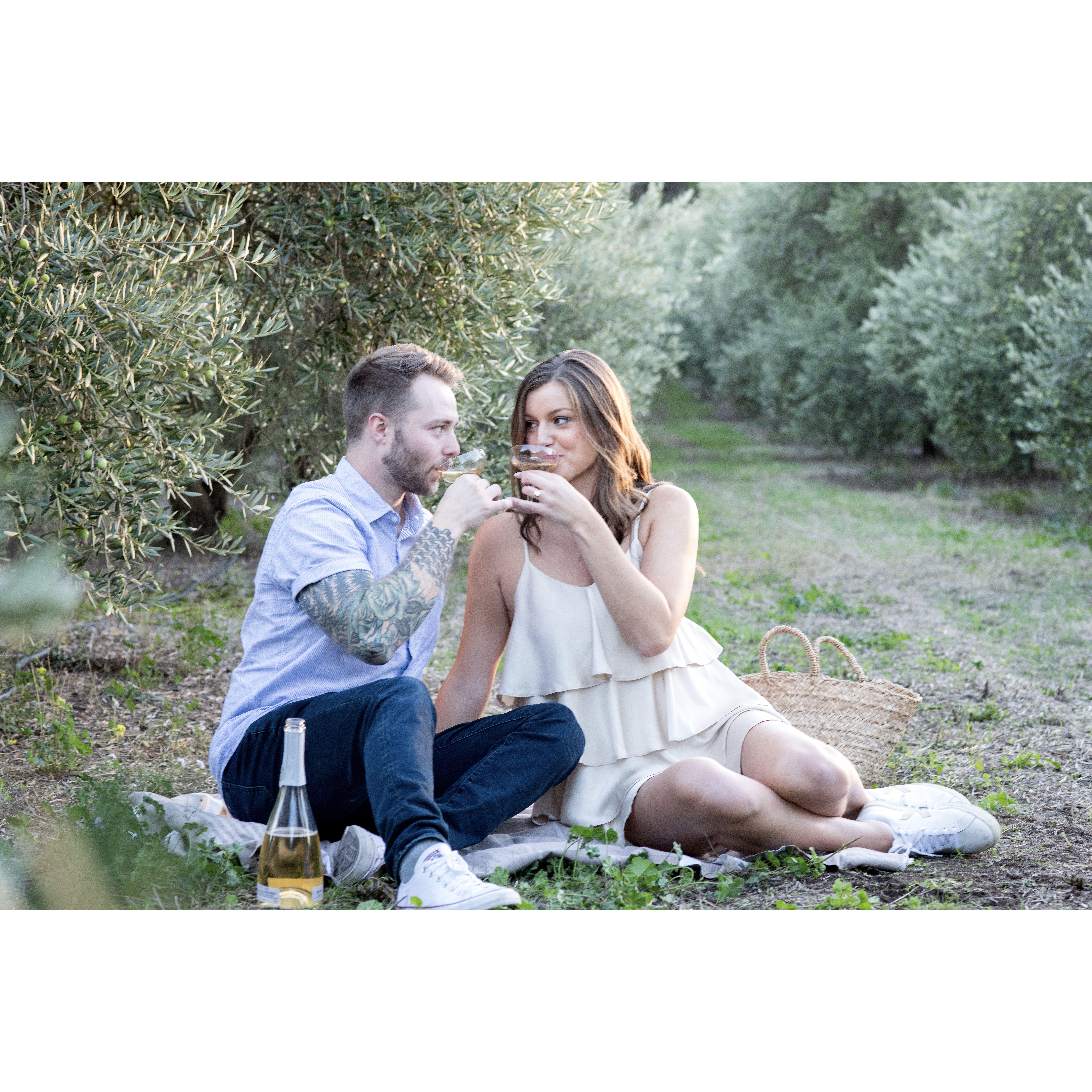 October 28, 2023: Marc had a photographer waiting to capture the proposal and the sweet moments that followed!