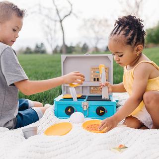 Let's Explore Wooden Camp Stove Playset
