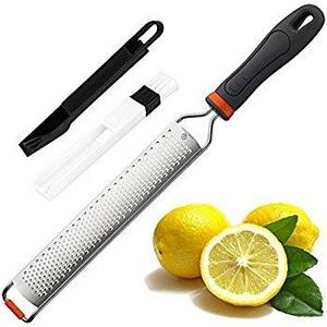 Haturi Stainless Steel Zester, Cheese Zester, Lemon Zester Grater, Kitchen Tool for Ginger, Citrus, Nutmeg, Potato, Vegetable & Fruit