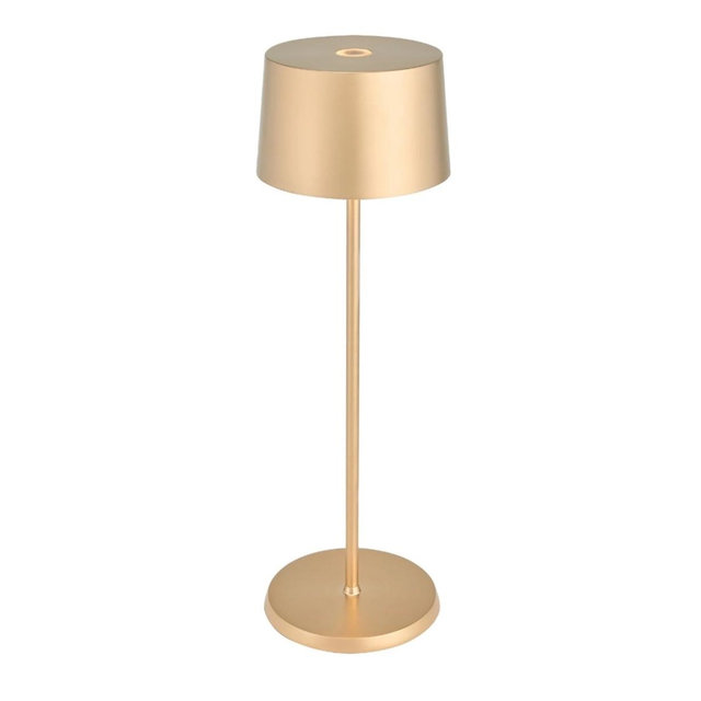 Zafferano USA LLC Olivia Gold Leaf Table Lamp