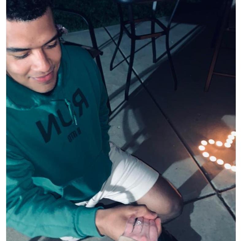 May 2020 - he got on one knee!
