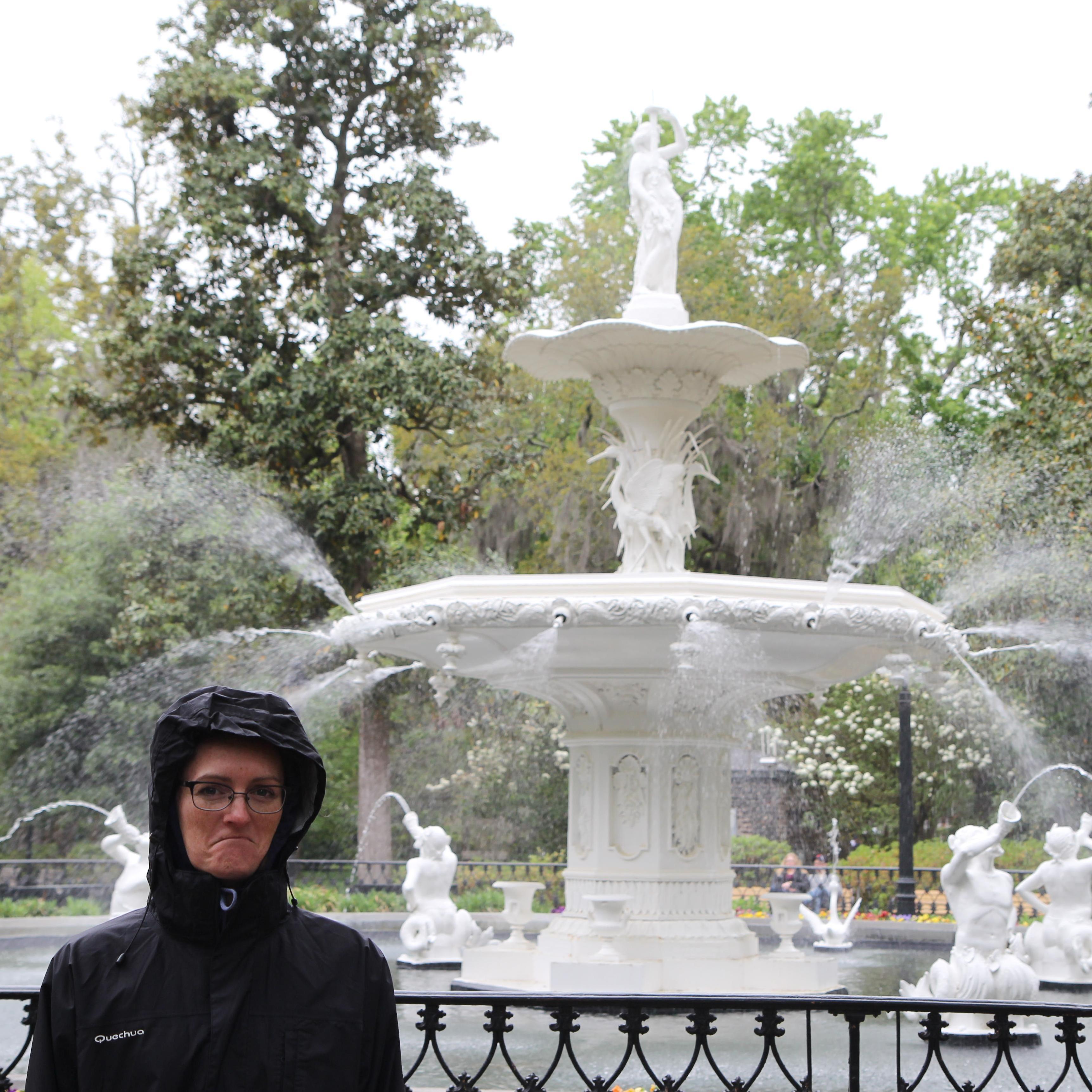 Michelle doesn't like rain & cold