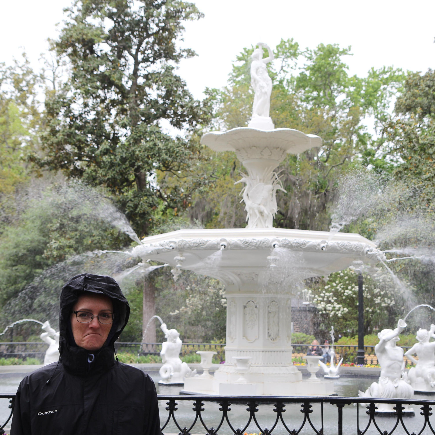 Michelle doesn't like rain & cold