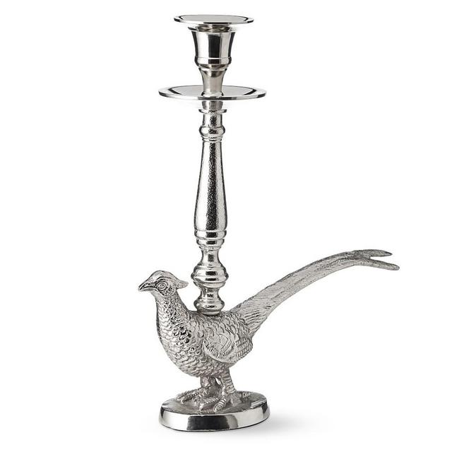 Pheasant Taper Holder, Tall