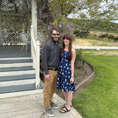 At our friends wedding in California