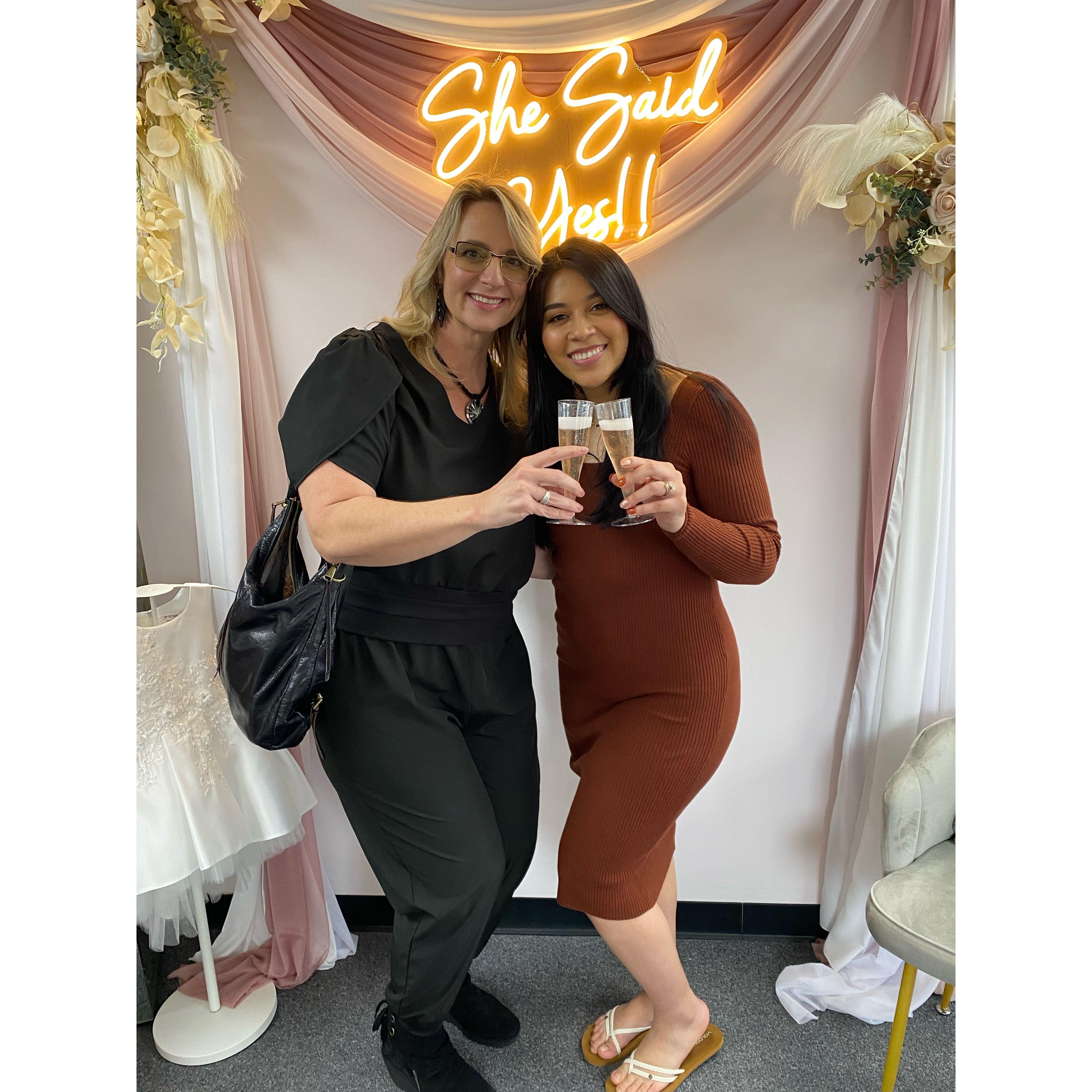 Bride said Yes to the Dress!