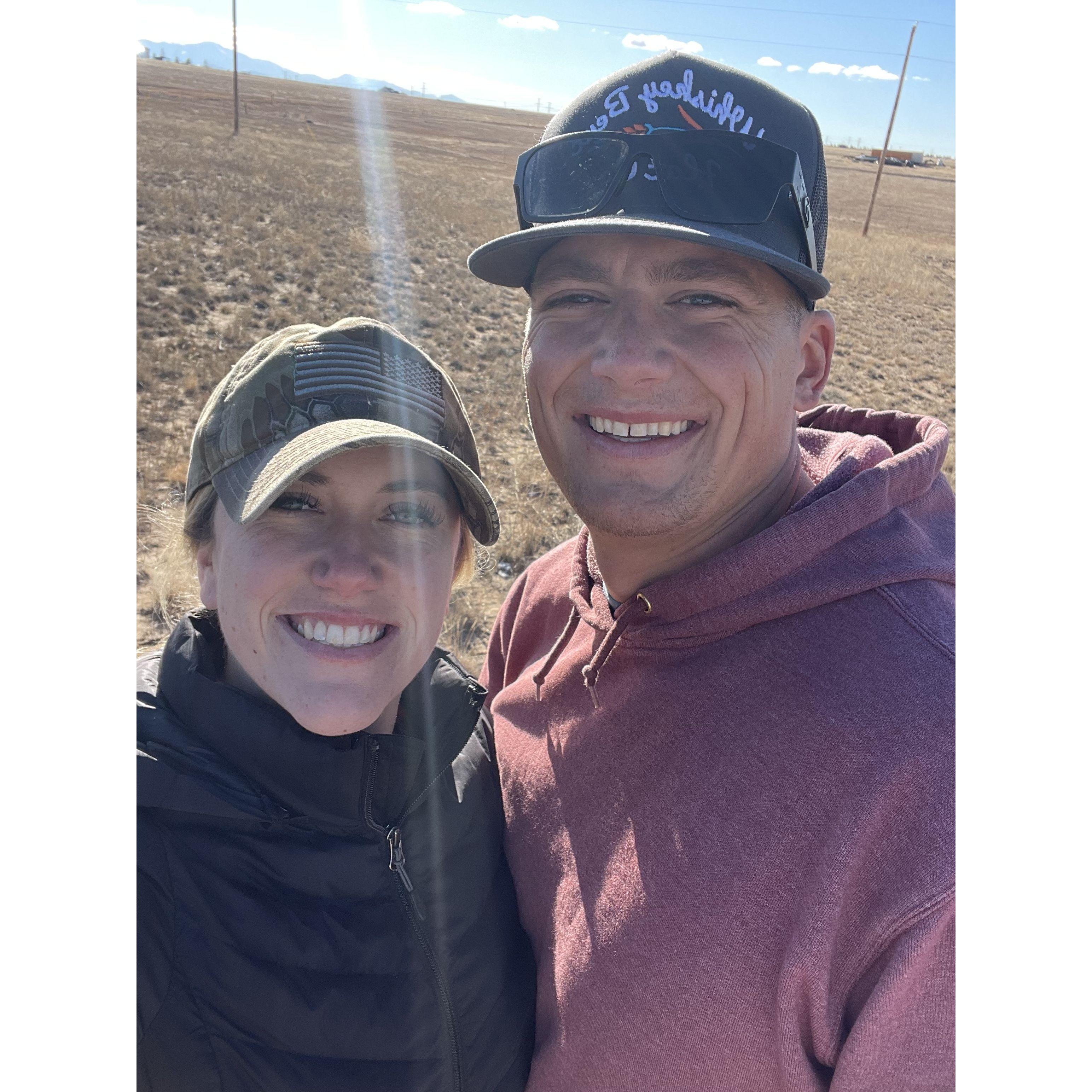 Shooting fun at Dad's