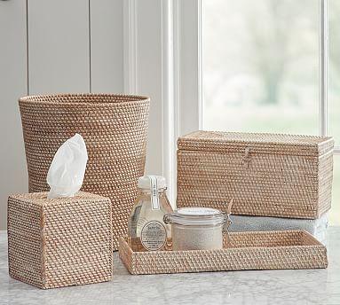 Tava Handcrafted Rattan Bathroom Accessories