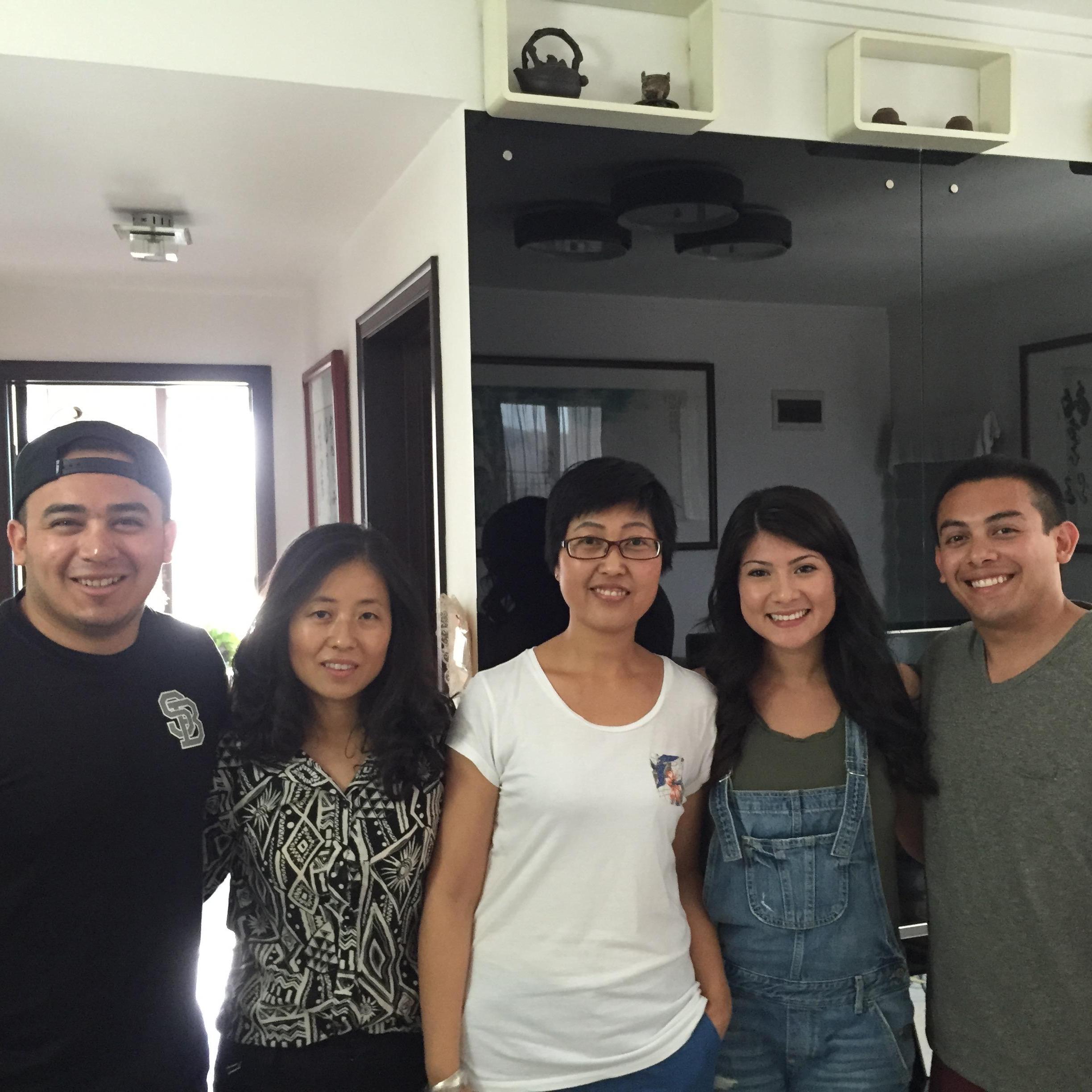 Our teachers, met these sisters in Xian, China for a lesson on how to make dumplings.