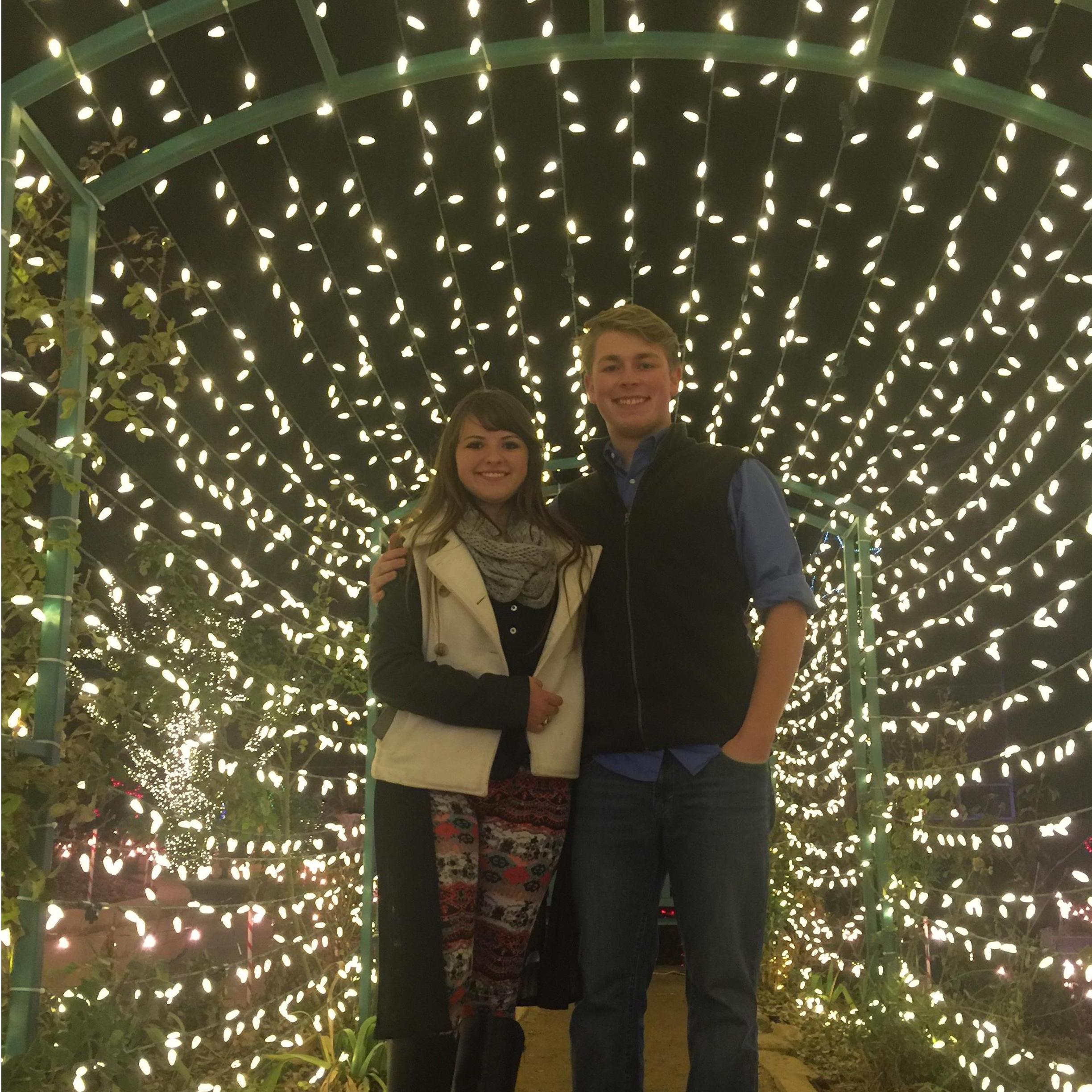 Christmas lights at the Amarillo Botanical Gardens in 2015.