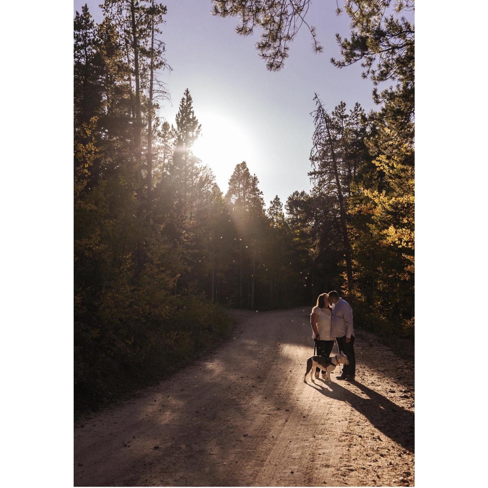 Such a magical moment captured at our engagement photo session.