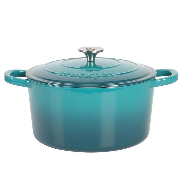 Crock Pot Artisan 7-Quart Round Dutch Oven - Teal Ombre