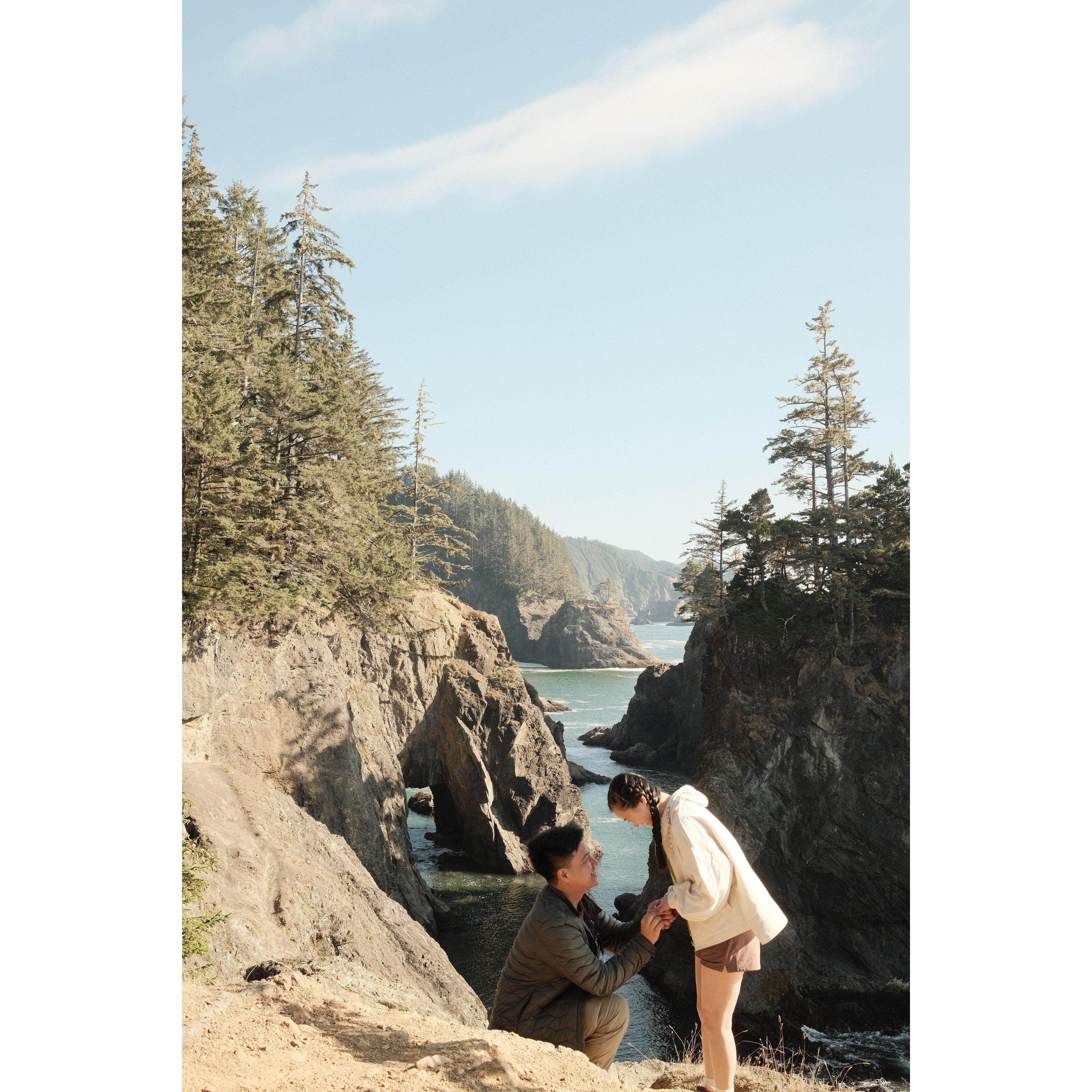Our best friends had us “re-enact” the proposal and captured some beautiful photos.