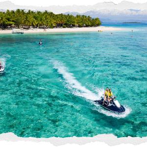 Jet skiing in Fiji!