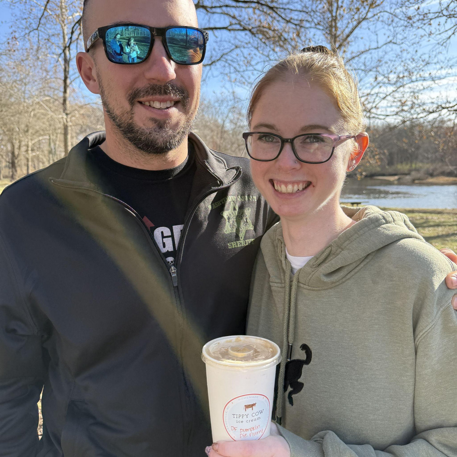 We got engaged! Thanks Tippy Cow!