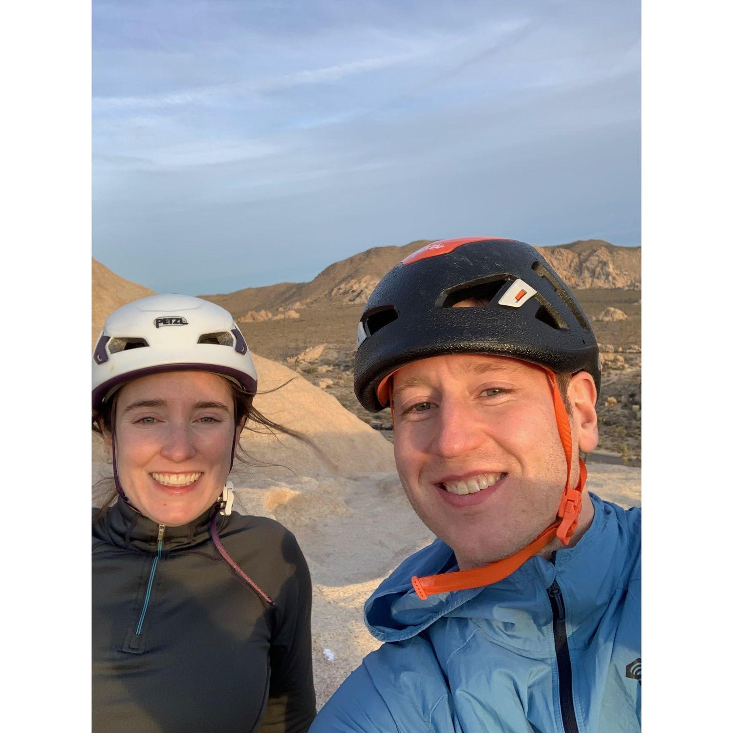 Rock climbing in Joshua Tree