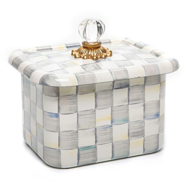 Mackenzie-Childs Sterling Check Recipe Box