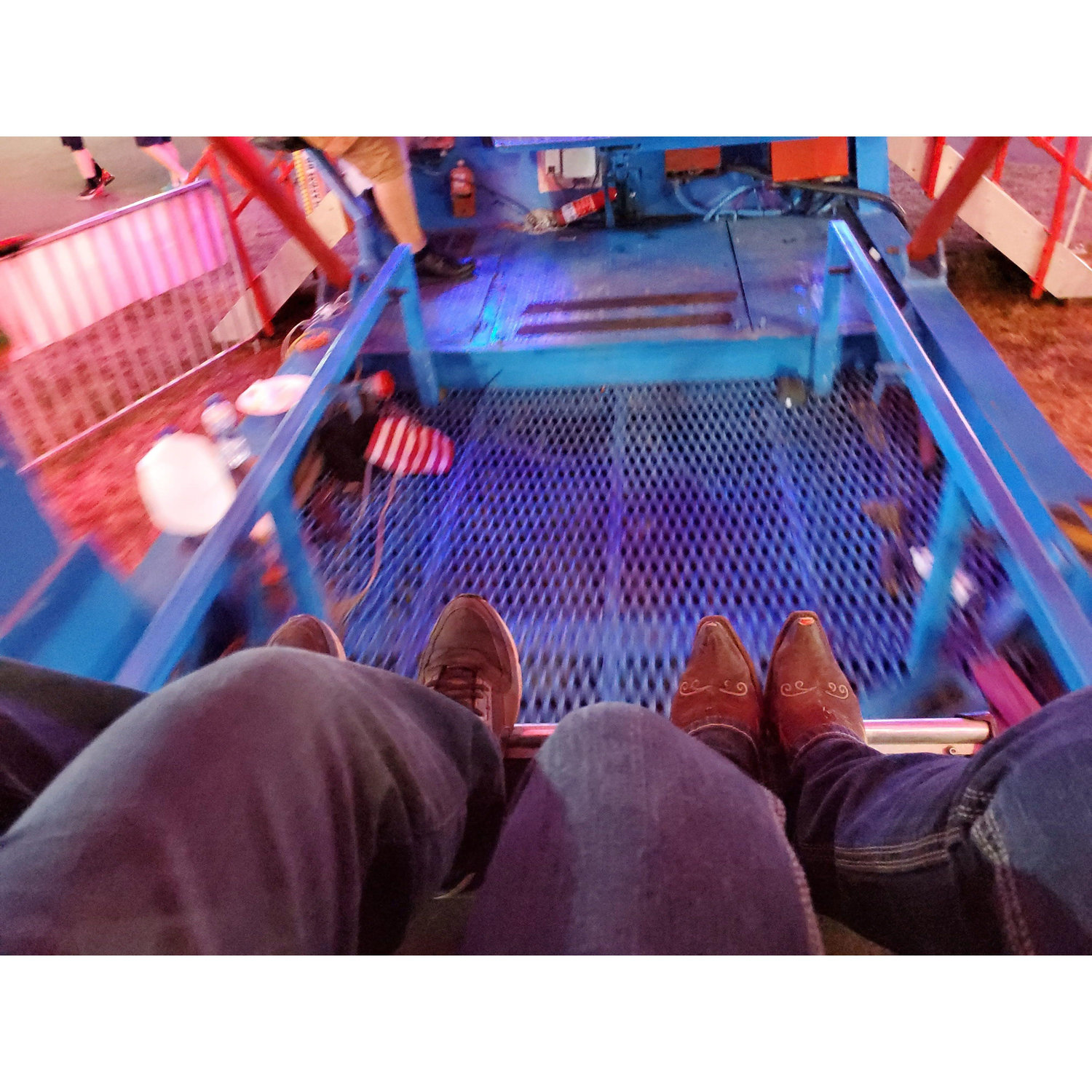 Our first Ferris wheel ride - Bloomsburg Fair