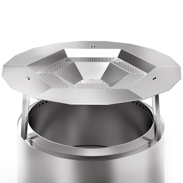 Heat Deflector for Solo Stove Yukon 1.0 & 2.0 – 27" Fire Pit Heat Diffuser Accessory, Heavy-Duty 304 Stainless Steel, Outdoor Heat Deflector with Spark Guard – Solo Stove Yukon Accessories