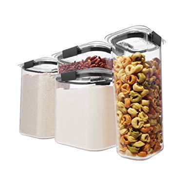 Rubbermaid 1994253 Brilliance Pantry Airtight Food Storage Container, Set, 8-Piece Small