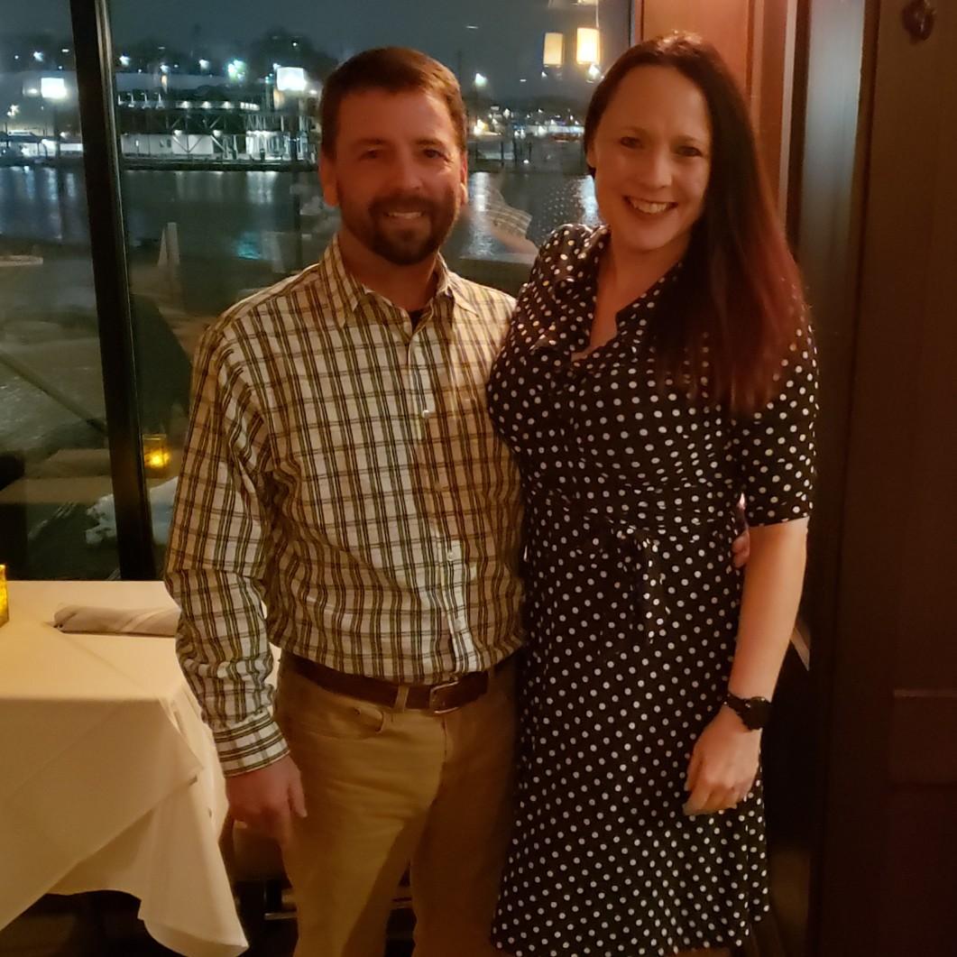 Our first Valentine's Day date night in the Inner Harbor, February 2021