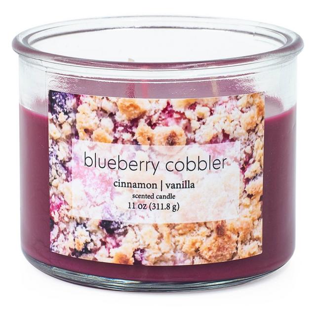 11oz 3-Wick Candle Blueberry Cobbler