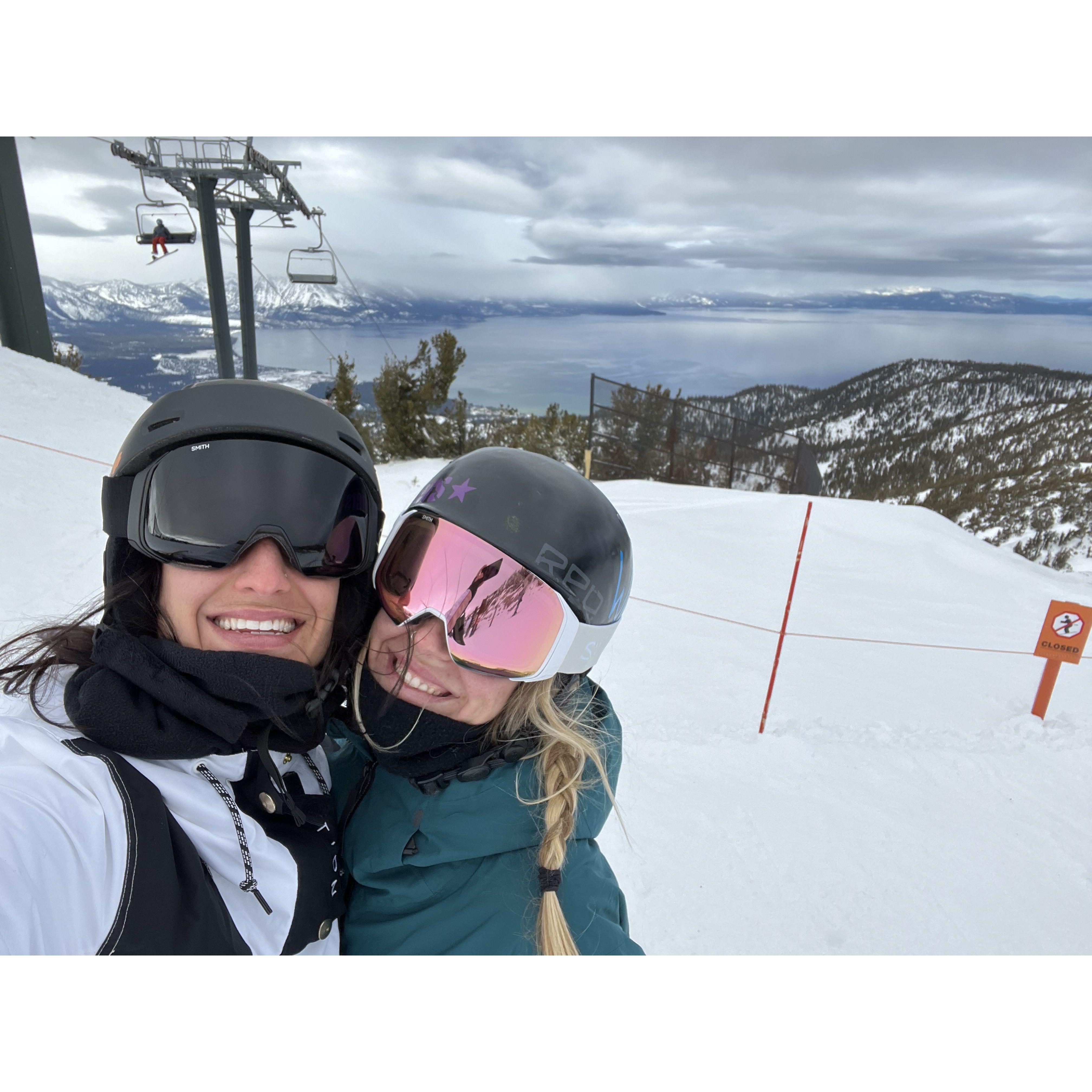 Sarah's first time riding Heavenly