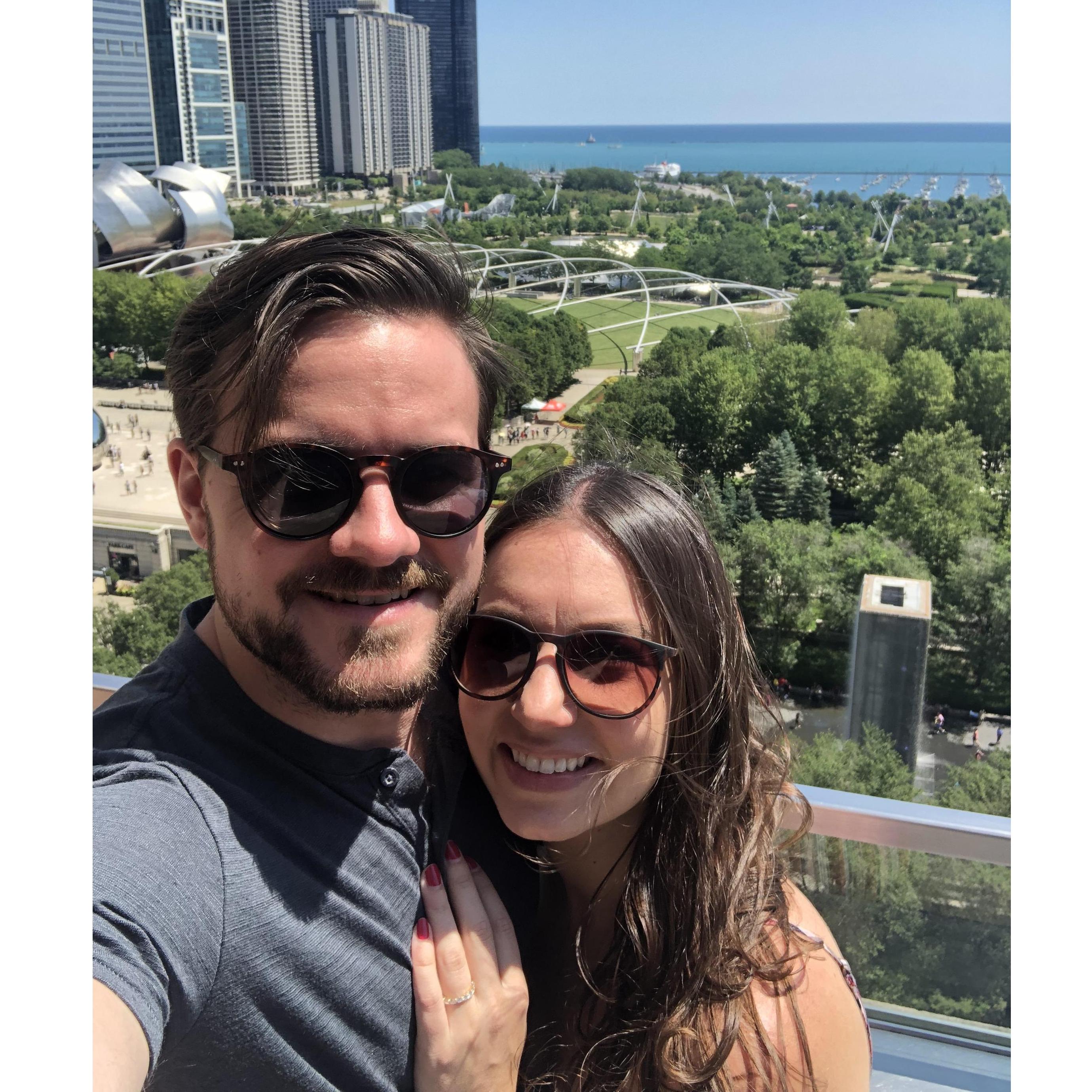 Two days post-engagement @ Cindys