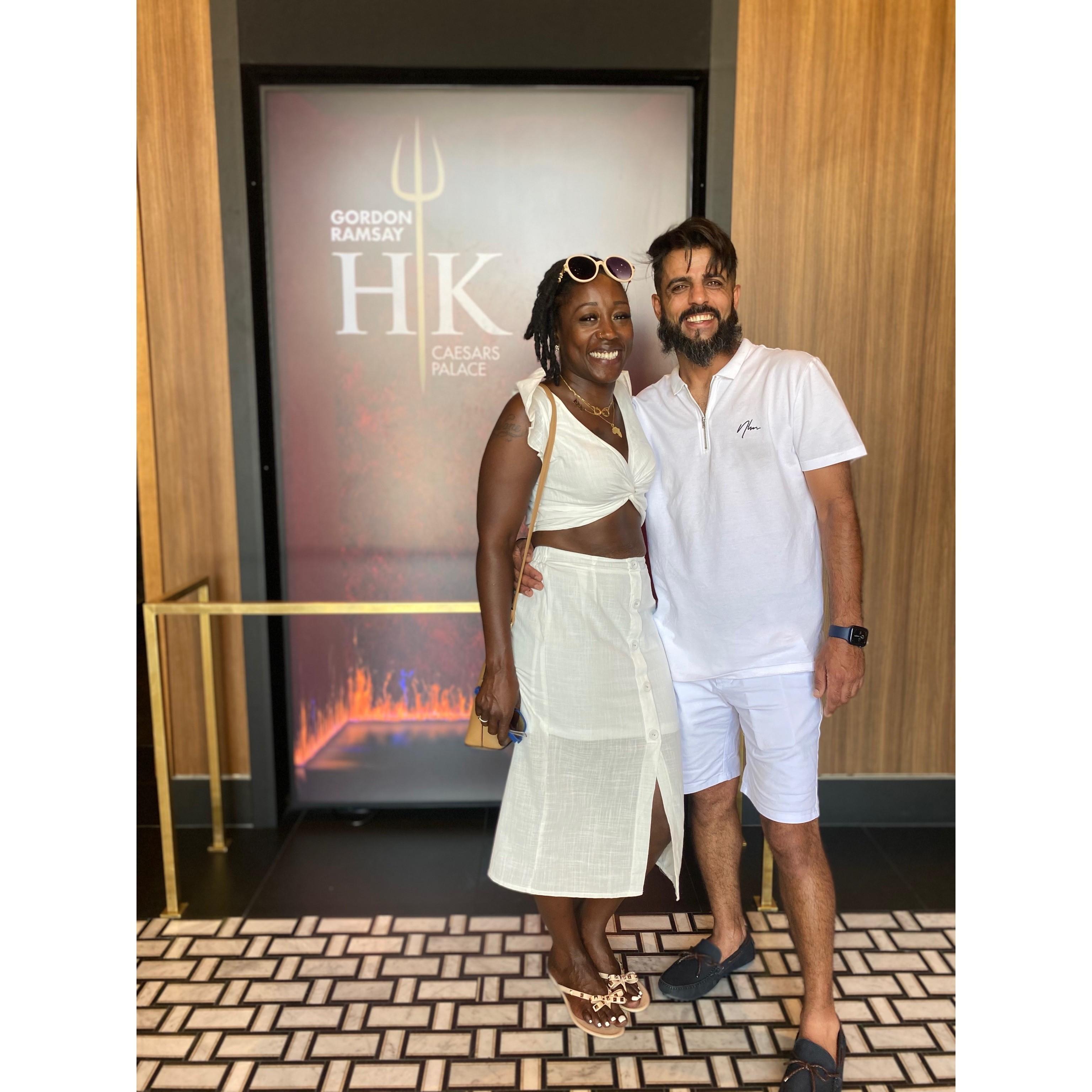 We both love Hell's Kitchen and was able to actually experience the amazing food while visiting Vegas.
