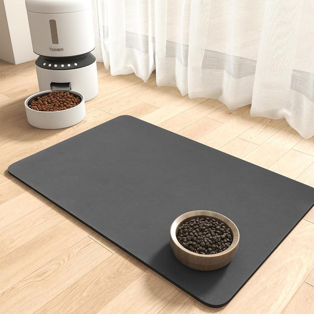 MontVoo-Absorbent Pet Feeding Mat-No Stains Dog Mat for Food and Water Bowl-Quick Dry Dog Cat & Dog Food Mat Water Dispenser Mat-Pet Supplies Mat-Dog Water Bowl Mat for Messy Drinker