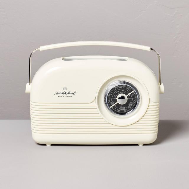 Portable AM/FM Bluetooth Radio Cream - Hearth & Hand™ with Magnolia