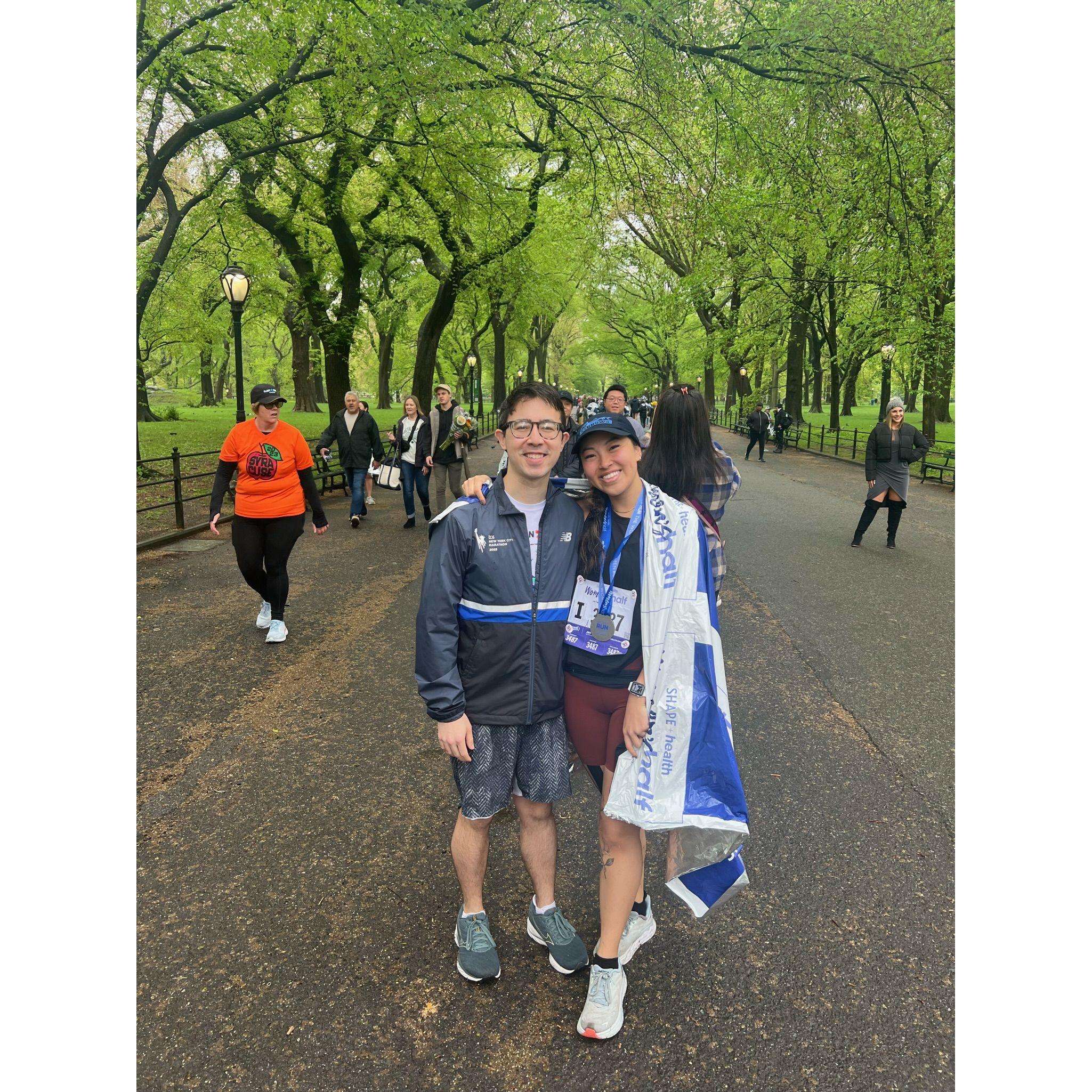 Ann's first half-marathon - New York, NY