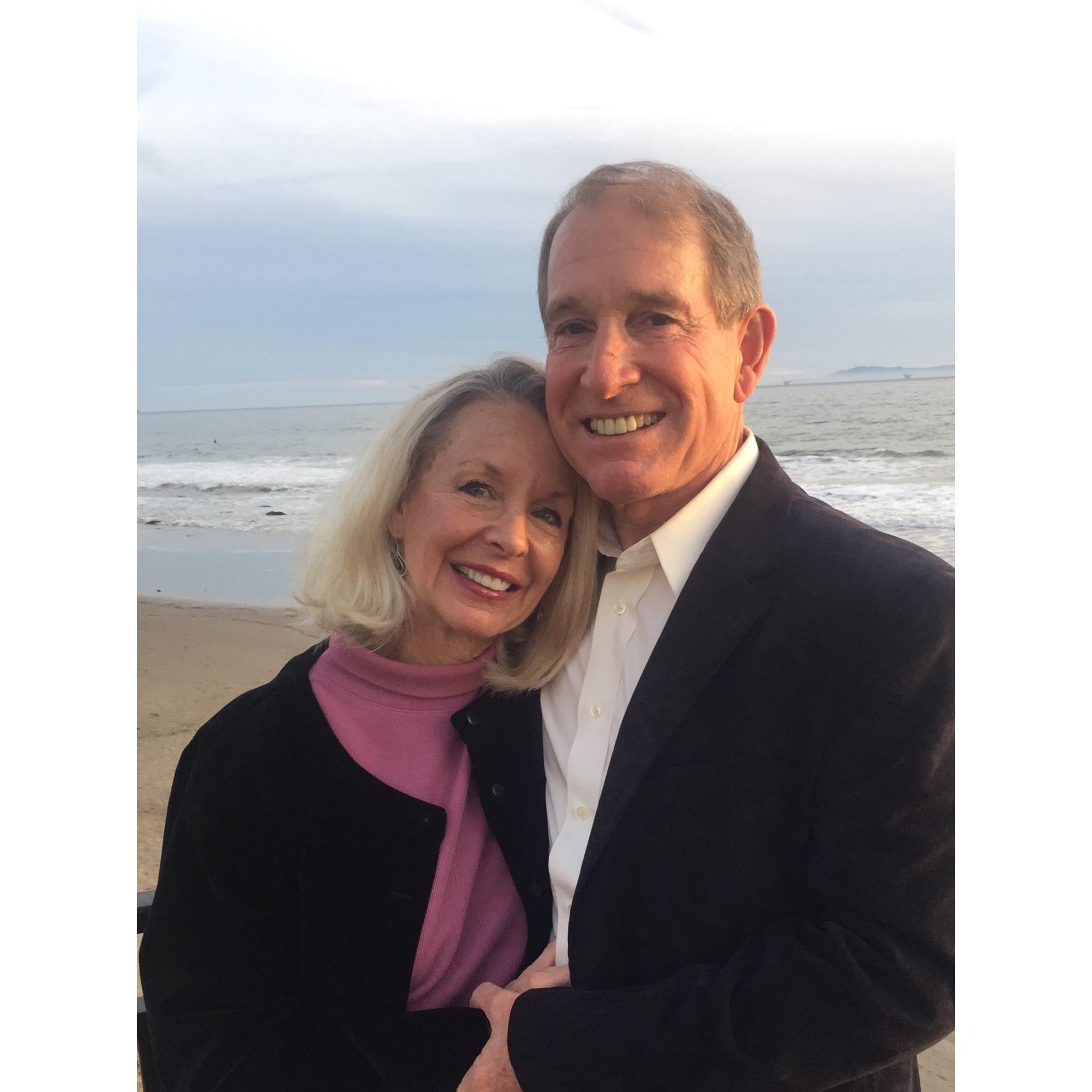 Beautiful sunset dinner at Four Seasons Restaurant in Santa Barbara