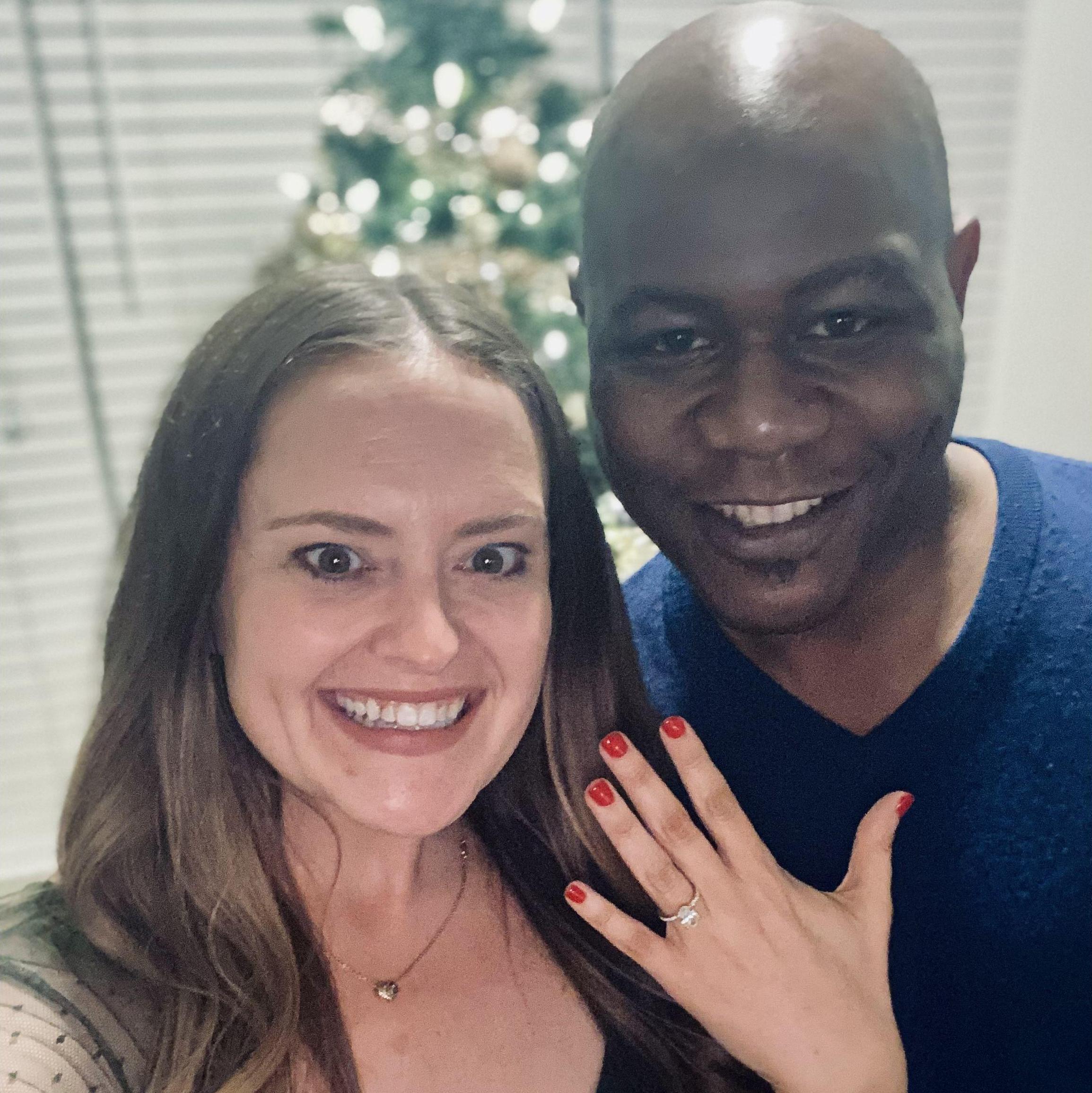 Christmas Eve 2024; the night we got engaged!