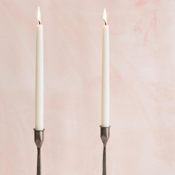 12" Hand Dipped Spun Finish Tapers
