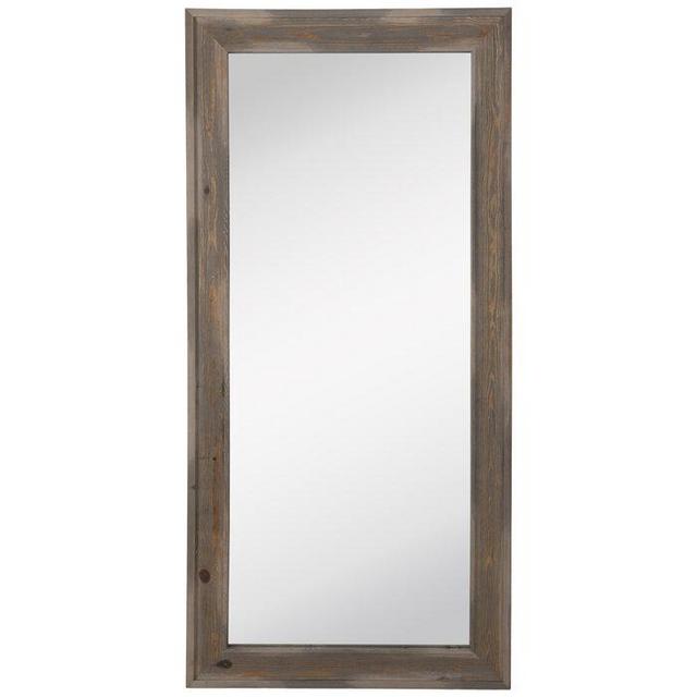 Brown Layered Wood Wall Mirror