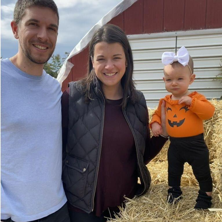 Julie & Mike with Julie's niece and god daughter Kennedy.